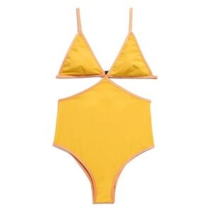 RACHEL COMEY orange matriarch swimsuit size small